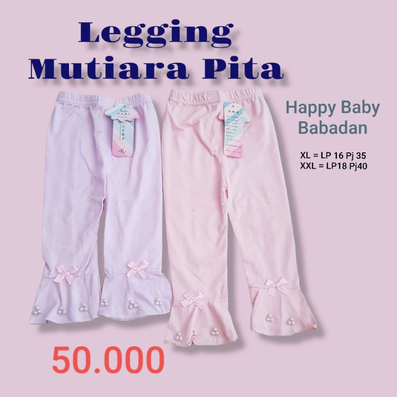 Legging Anak Mutiara Pita