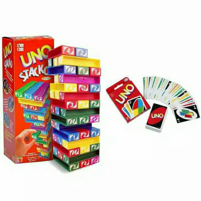 PROMO (COD) PAKET UNO STACKO + KARTU UNO