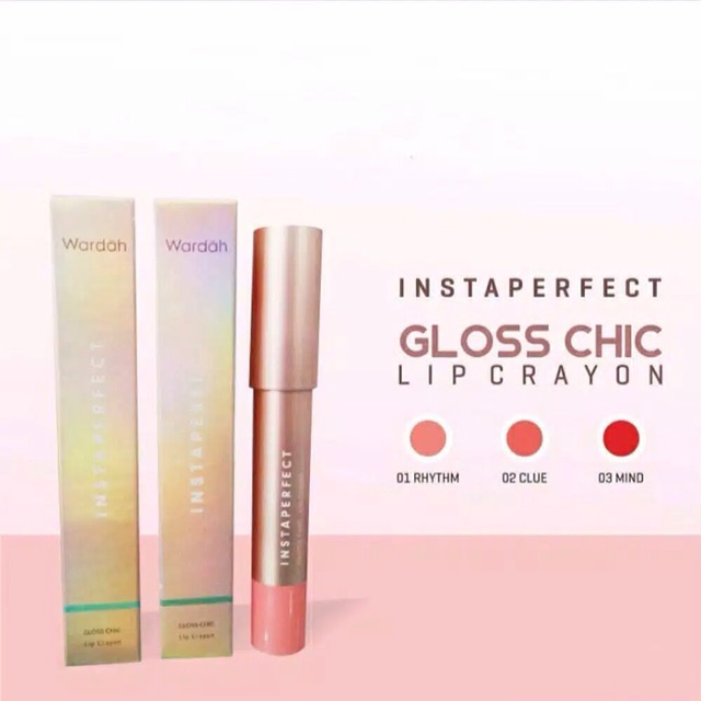 Wardah Instaperfect Gloss Chic Lip Crayon