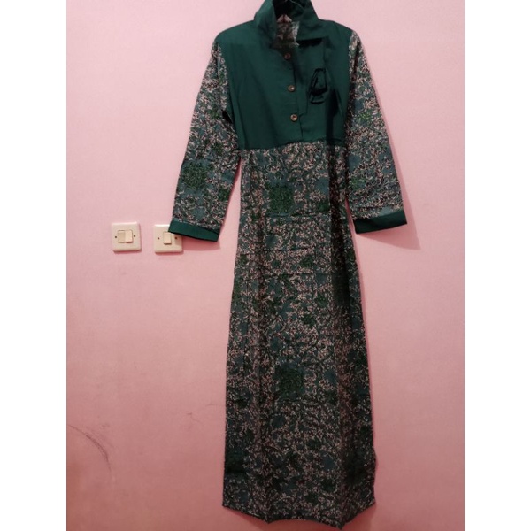Preloved kemeja rok batik terusan