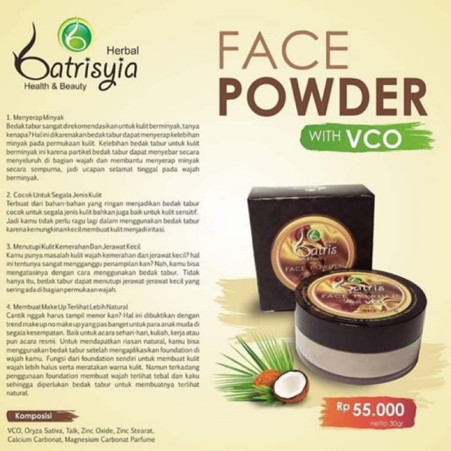 Batrisyia Face Powder With VCO