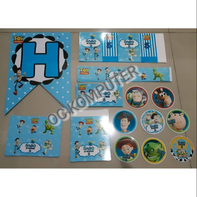 1 Set Dessert Table Tema Toy Story