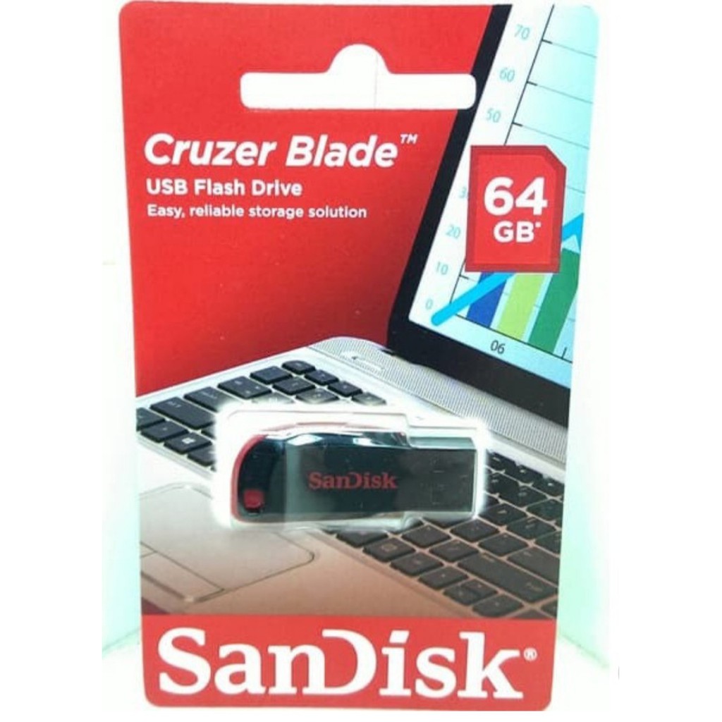 FLASH DISK SANDISK 64 GB CRUZER BLADE