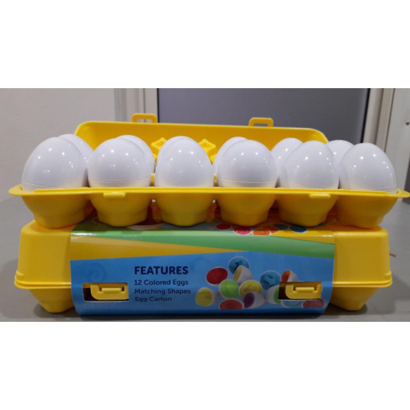 Mainan anak matching pattern Egg (isi 12 telur)