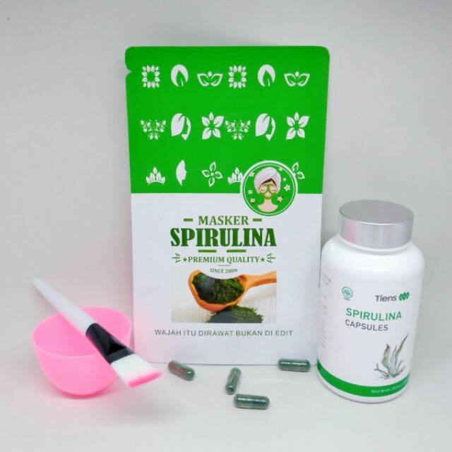 Masker spirulina isi 100 capsul
