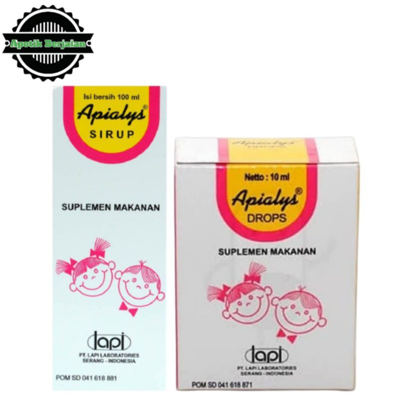Apialys Sirup Dan Drops Suplemen Anak