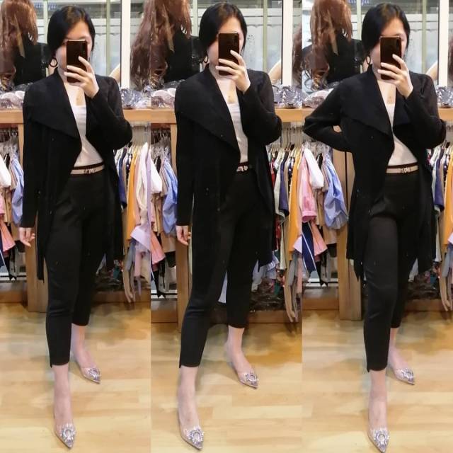 Pleats cardigan