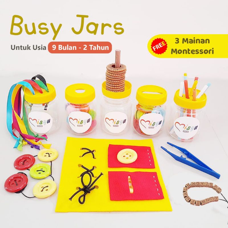 Busy Jars Mainan Montessori
