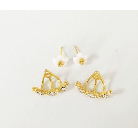 CVCV279 GOLD DAISY EARING