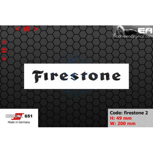 ea cutting sticker / decal    Code: firestone 2    ( sponsor logo )