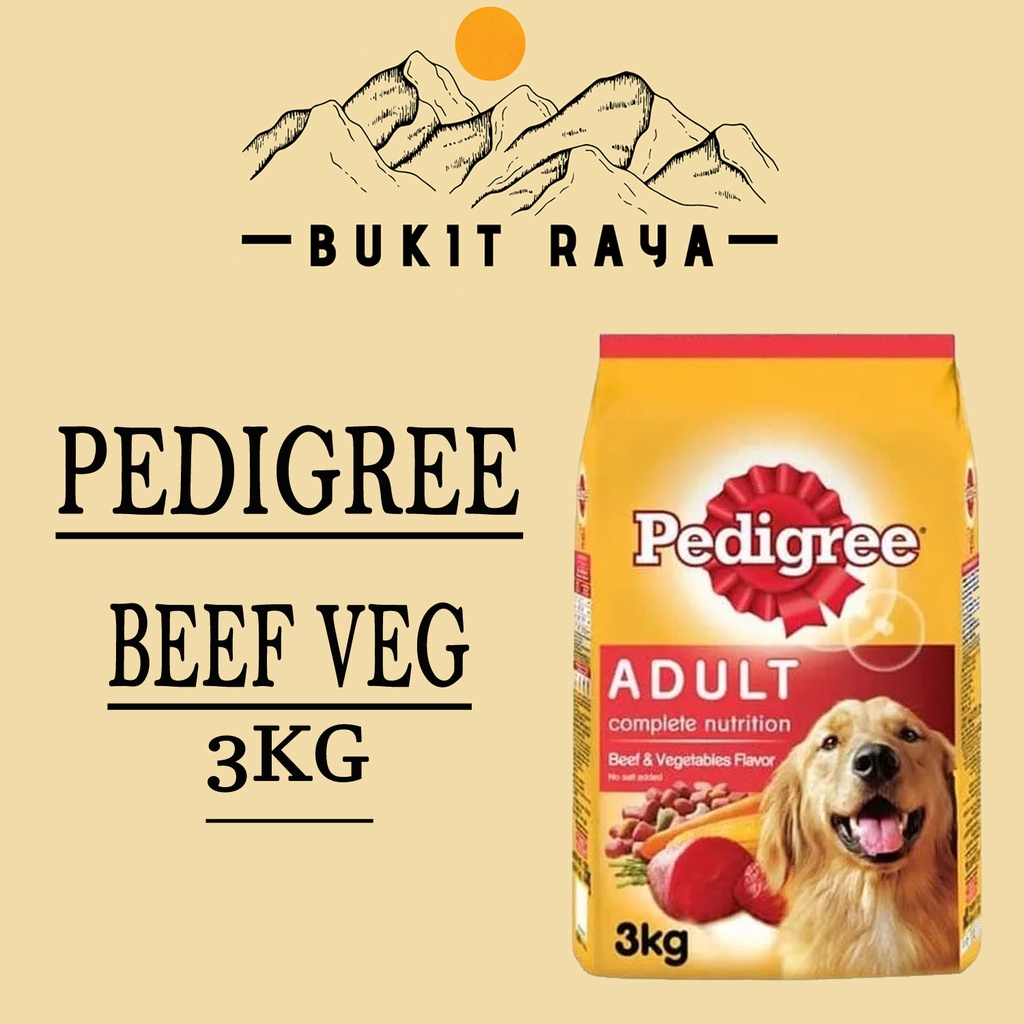 Pedigree Beef 3kg (Ekspedisi)