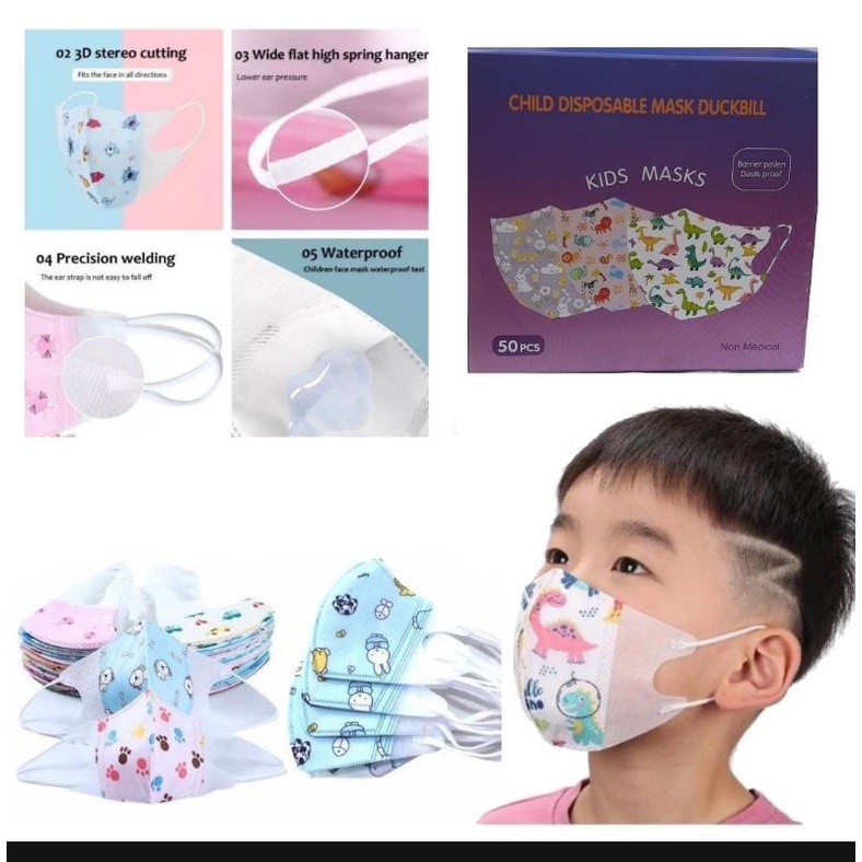 masker duckbill anak