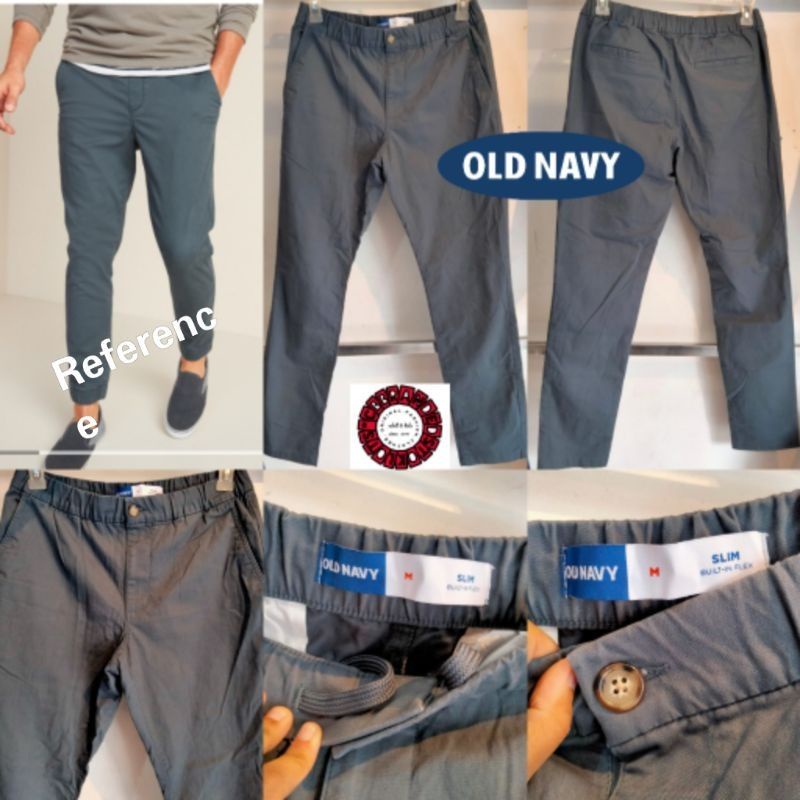 Celana Chino Pria Slim Elastis Pinggang