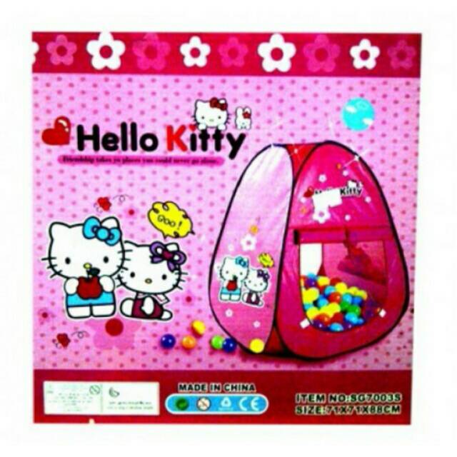 Tenda Segitiga Hello Kitty