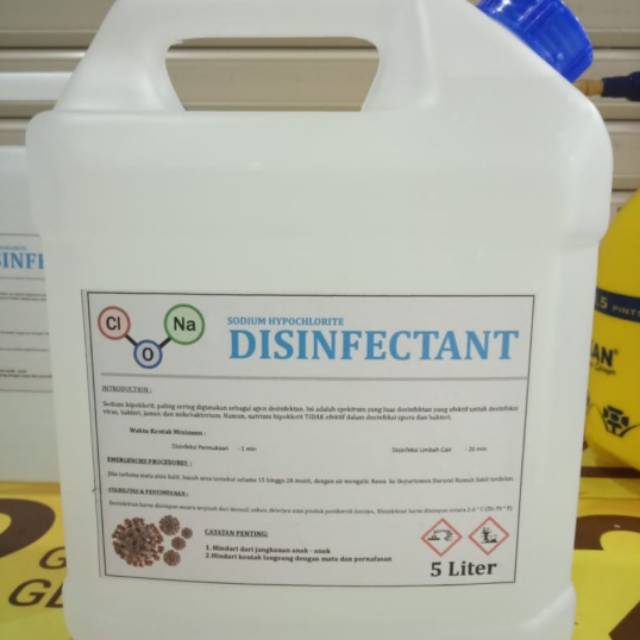 DESINFECTANT SODIUM HYPOCHLORITE 5 LITER