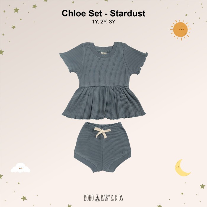 (BISA COD) Bohobaby Chloe Set - Stardust, 1y