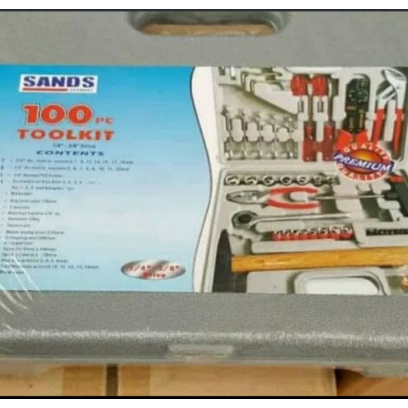 (KC.S)Tool Kit Tool Set Tool Box 100 Pcs SANDS