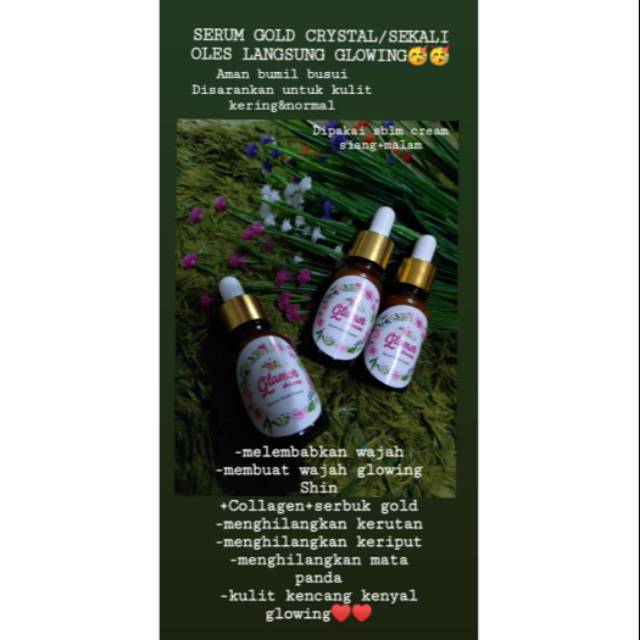 Serum gold crystal