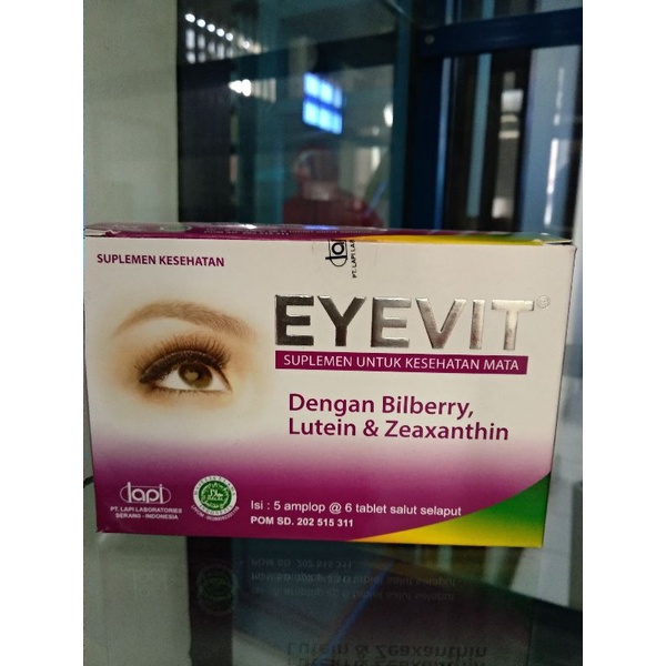 eyevit tablet suplemen mata minus 1 strip 6 tablet