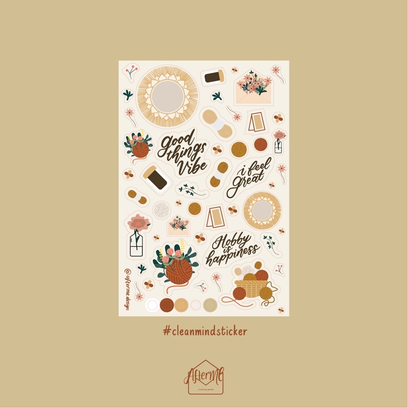 Afterme Design | Cleand Mind Sticker