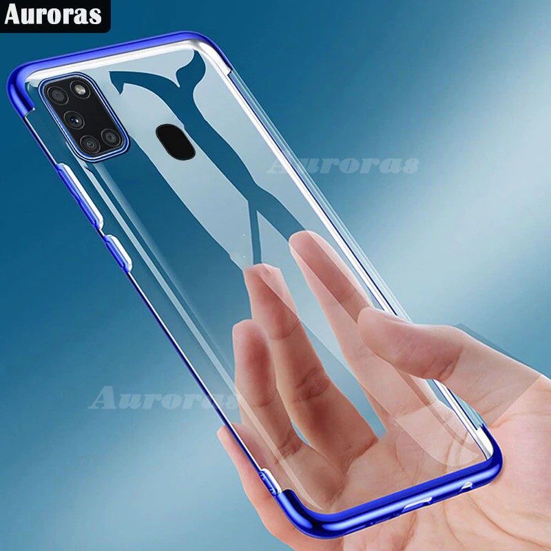 READY!!! Case Plating Samsung Galaxy A21S Case Chrome Softcase