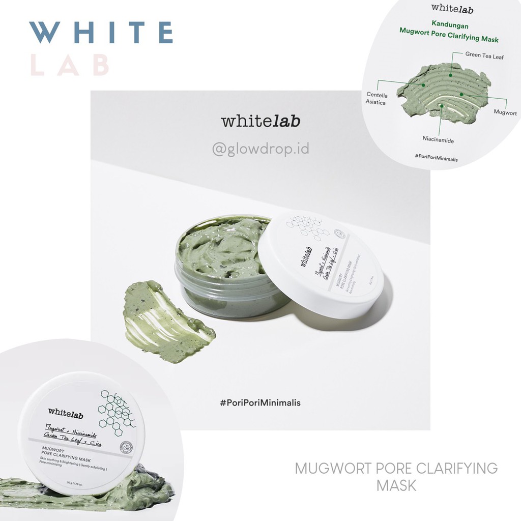 Whitelab Mugwort Pore Clarifying Mask BPOM