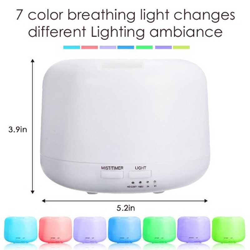 Humidifier Aroma Diffuser dengan LED 7 Warna