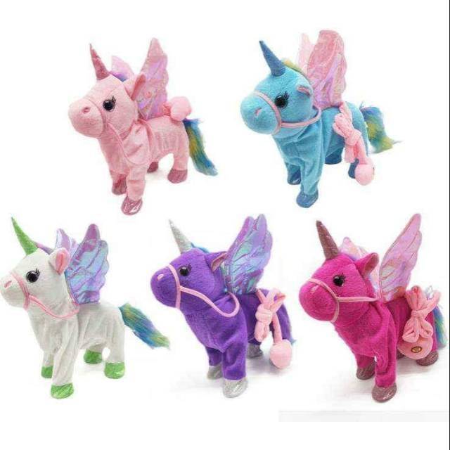 Boneka Unicorn music dan Dancing Plus Tali !!!