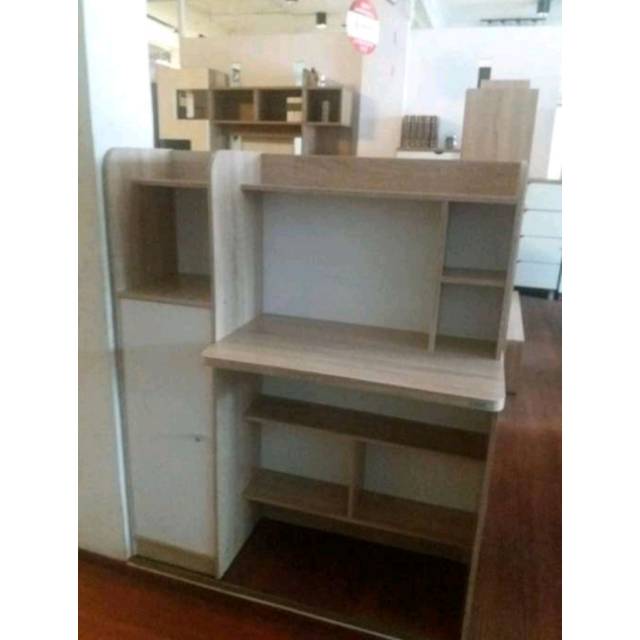 Meja belajar Putih coklat