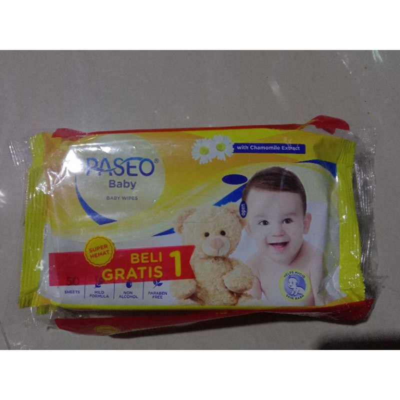 TISU BASAH PASEO 2 PACK@50 SHEETS