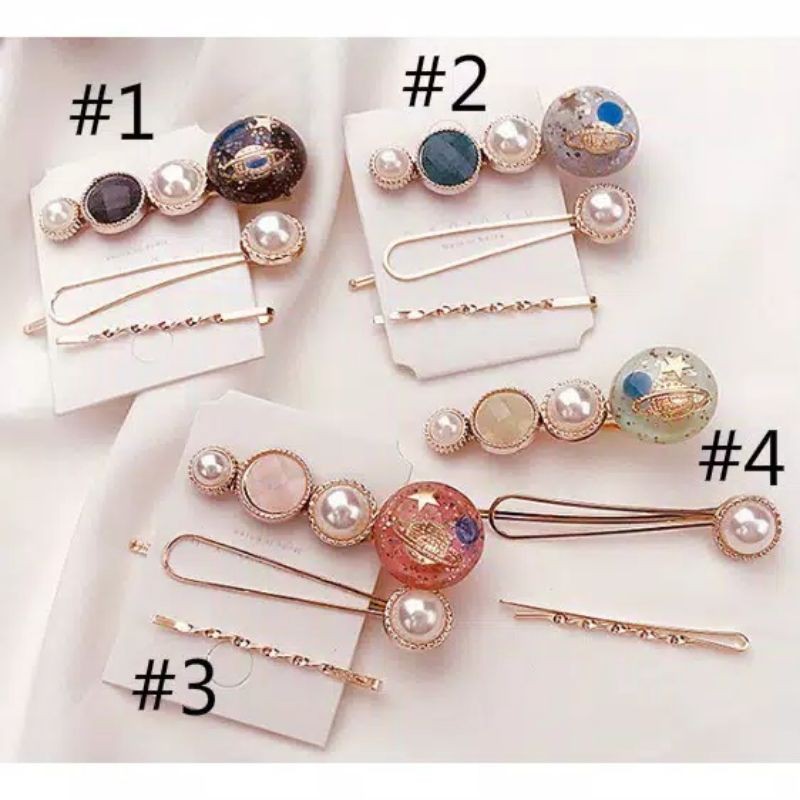 Jepit rambut planet set