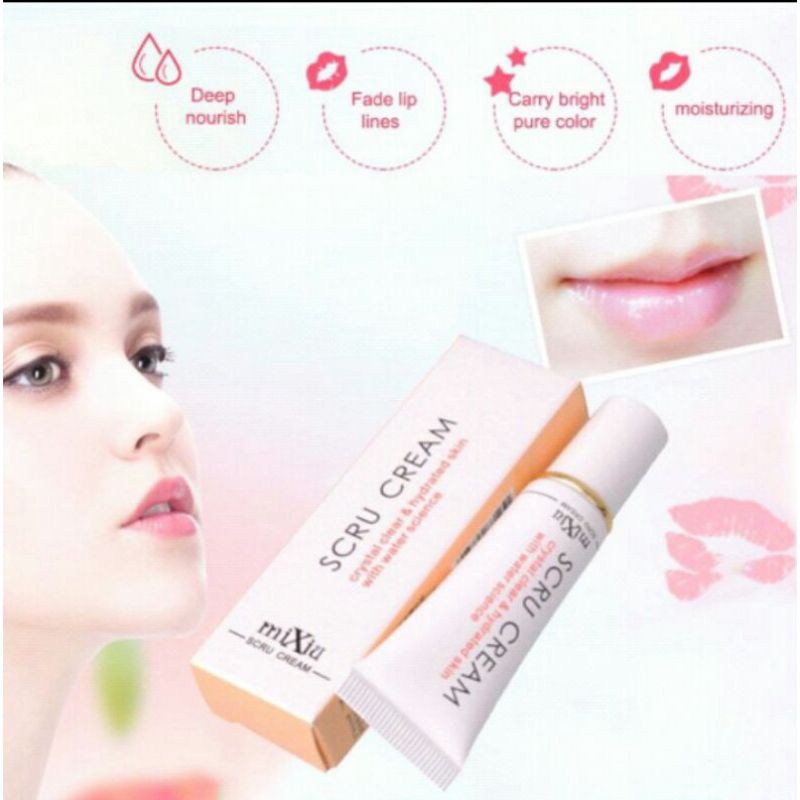LipsGel Scrub Mixiu bibir pecah