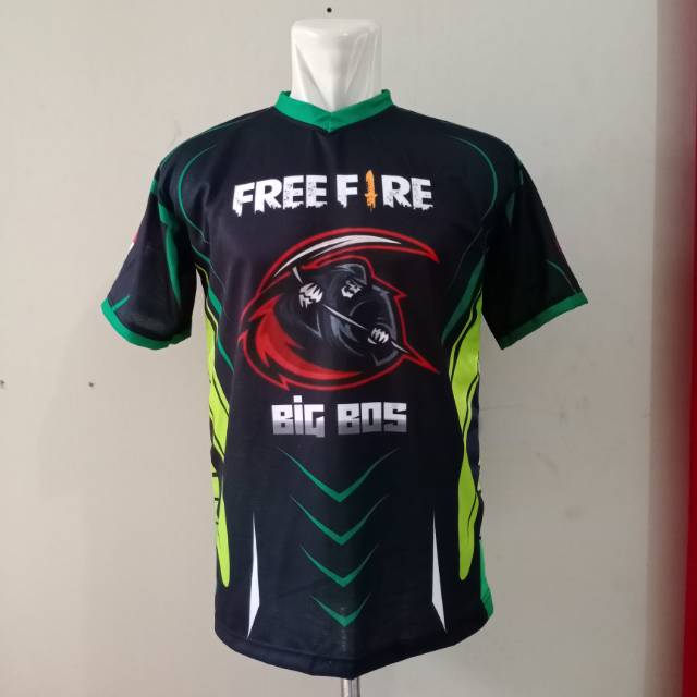 JERSEY GAMING FREEFIRE CUSTOM BISA REQ NAMA, LOGO/SPONSOR
