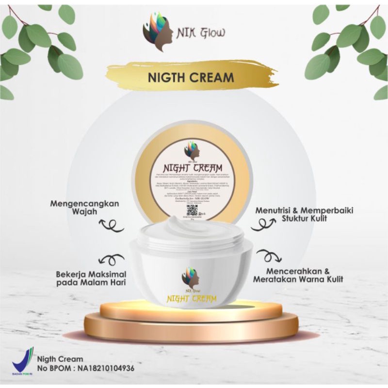 Night cream NIK GLOW