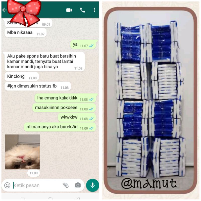 spons putih