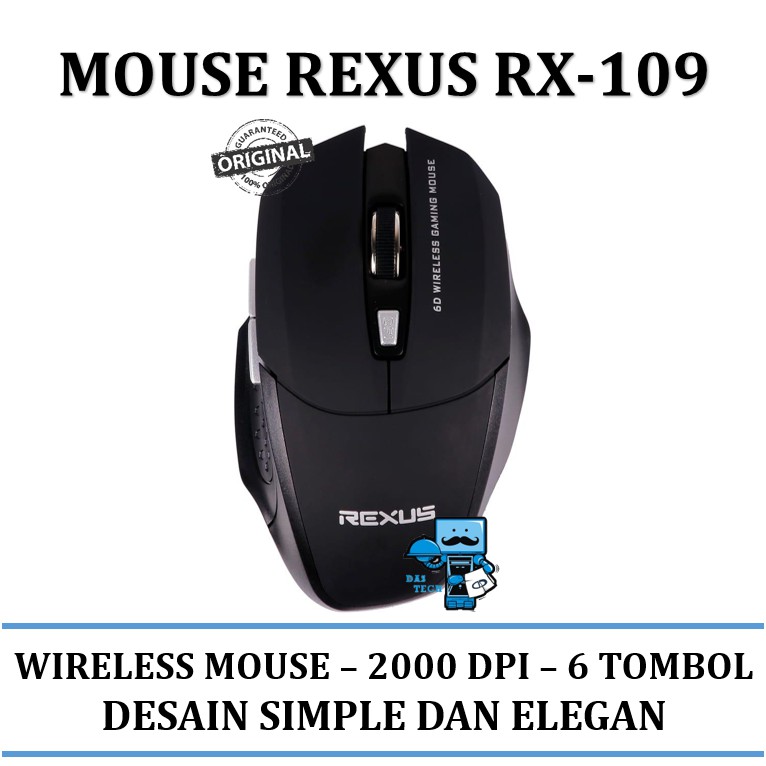MOUSE WIRELESS REXUS RX-109 - Original Product