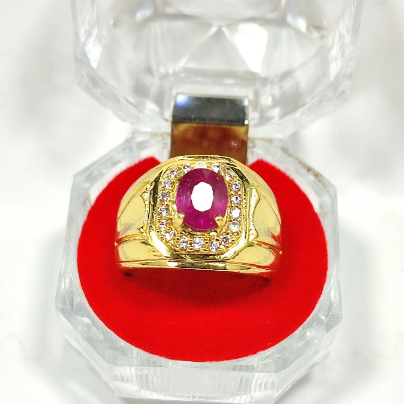 BATU RUBY ASLI NATURAL TOP QUALITY SIAP PAKAI