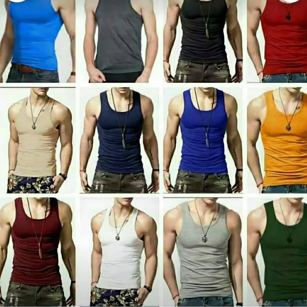 Singlet pria / singlet polos / kaos dalam