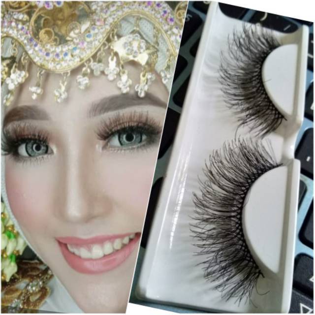Bulu mata code #R20 3D 6Pcs + full tutup mika