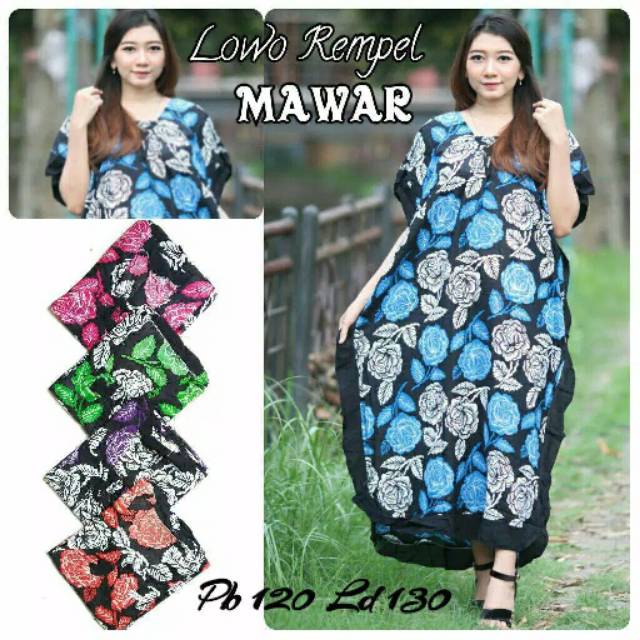 Daster Lowo Rampel Mawar