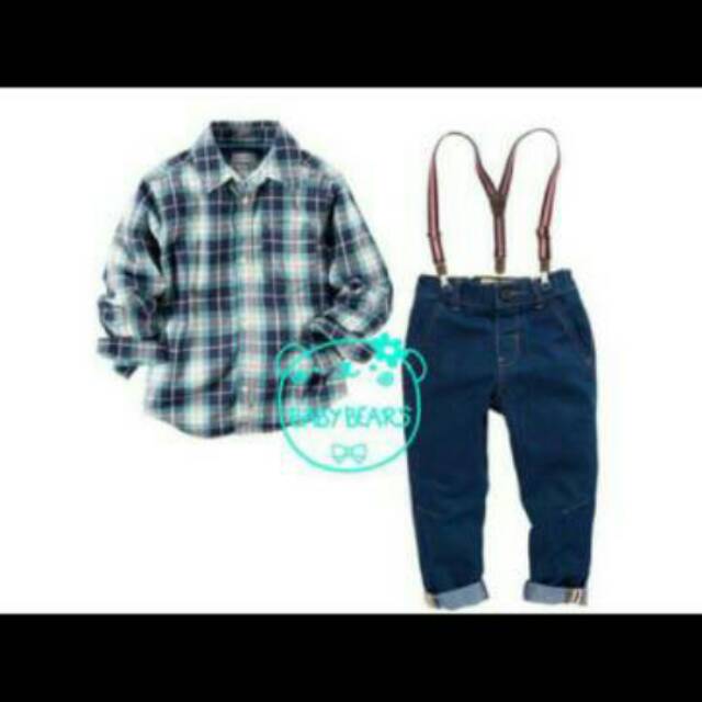 3in1 kemeja jeans