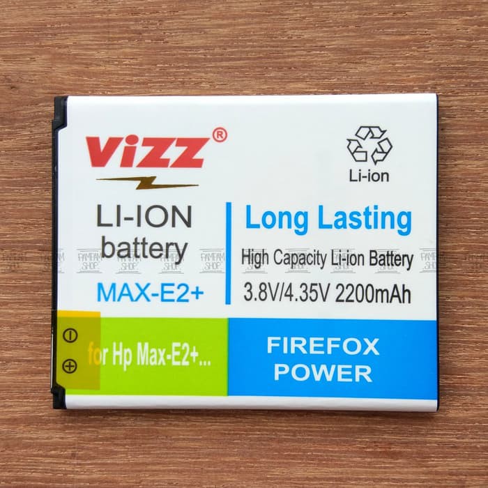 BARU !! Baterai Vizz Original Double Power Smartfren Andromax E2+ E2 Plus