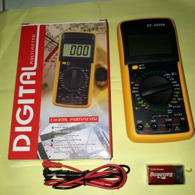 Digital Multimeter  Avometer DT-9205A Multitester Digital DT9205A