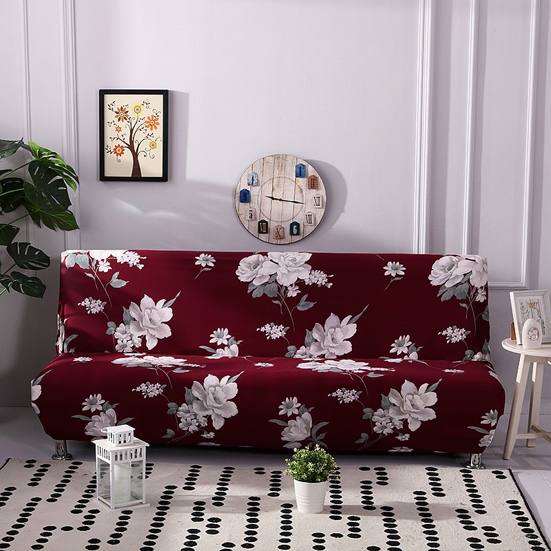 Cover SOFA BED Sarung SOFA BED stretch elastis ELEGAN RED