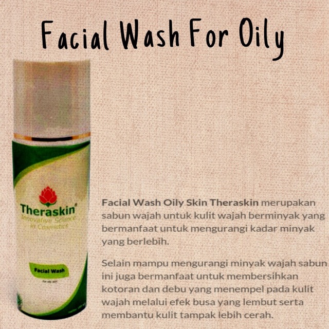 Facial wash for oily