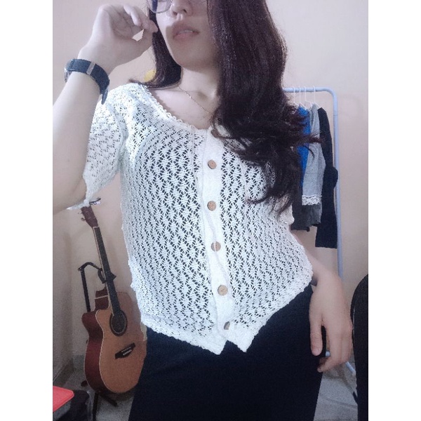 Cardigan Jaring