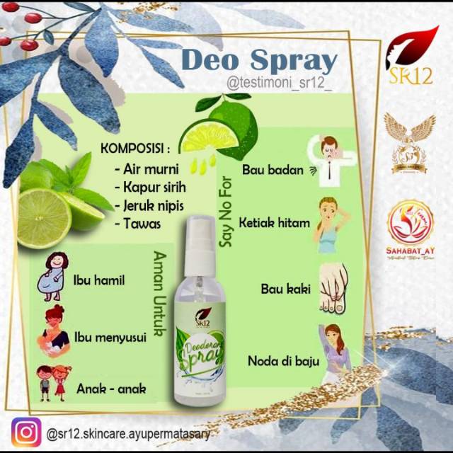 Deodorant spray
