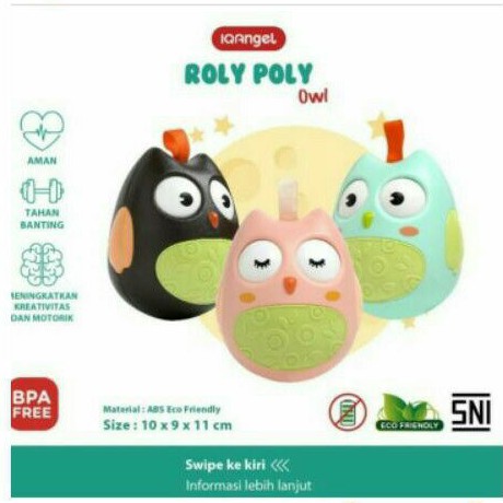IQAngel Roly Poly Owl Toy