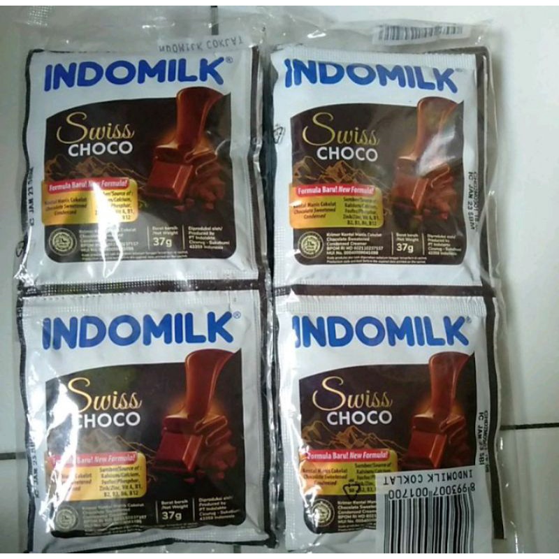 indomilk sachet swiss choco 6×37gr