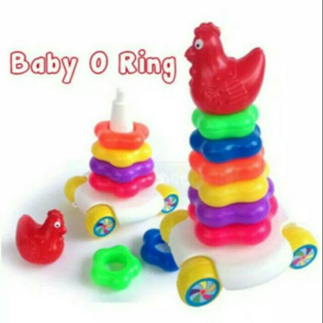 Mainan edukasi ring donat